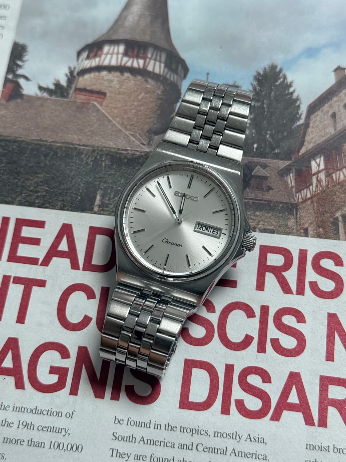Seiko 세이코 쿼츠 Chronos 썬레이 Day Date 1990 상품이미지2