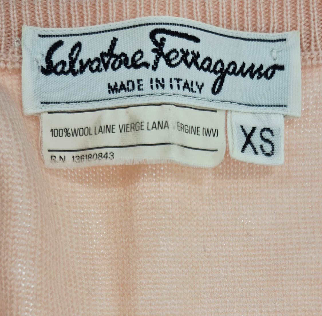 Salvatore Ferragamo 버진 울 니트 가디건 XS 상품이미지8