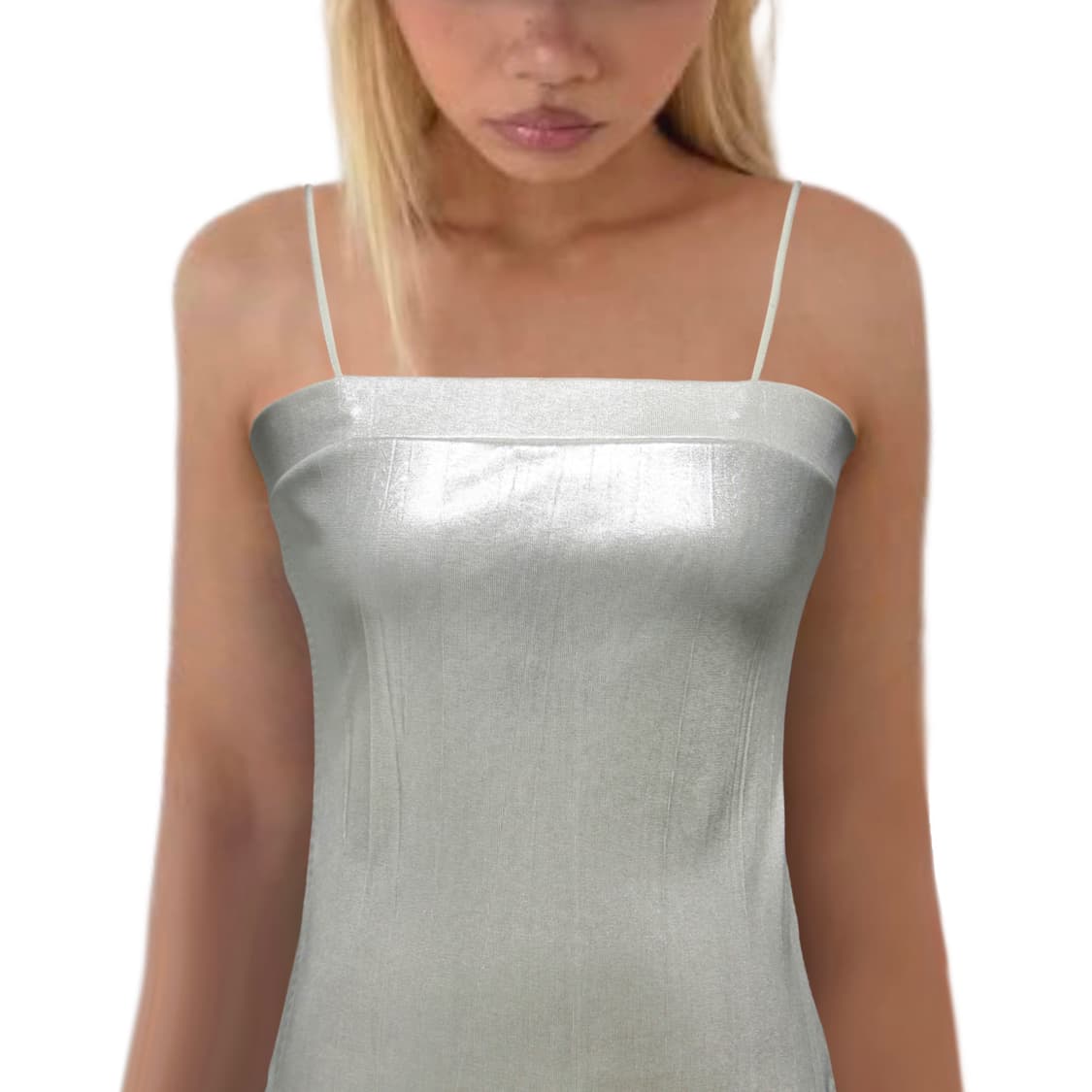 Silver Metallic Cami top 상품이미지1