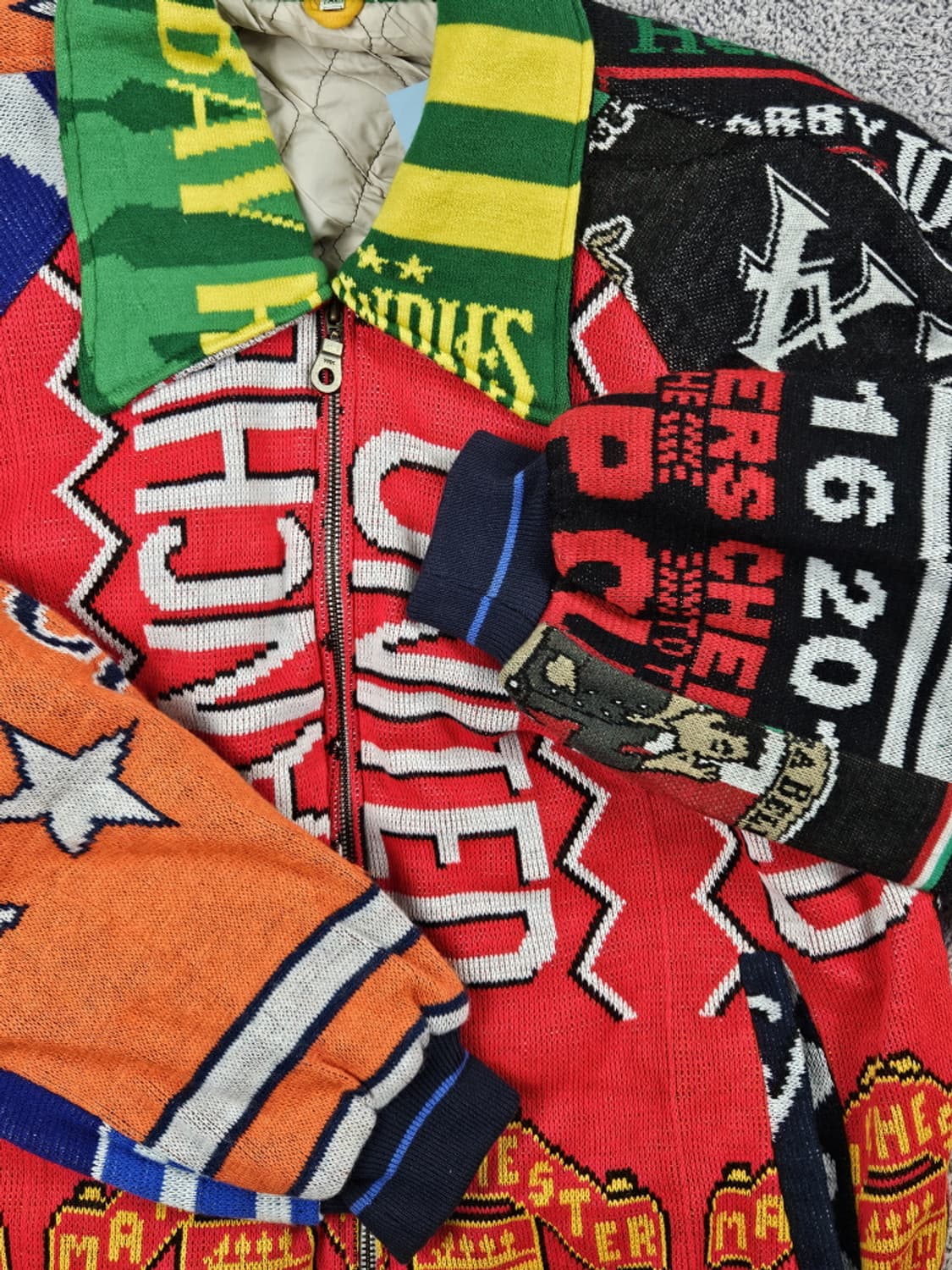 리메이크 풋볼 머플러 니트집업 자켓 ( XL ) / 9969 상품이미지7