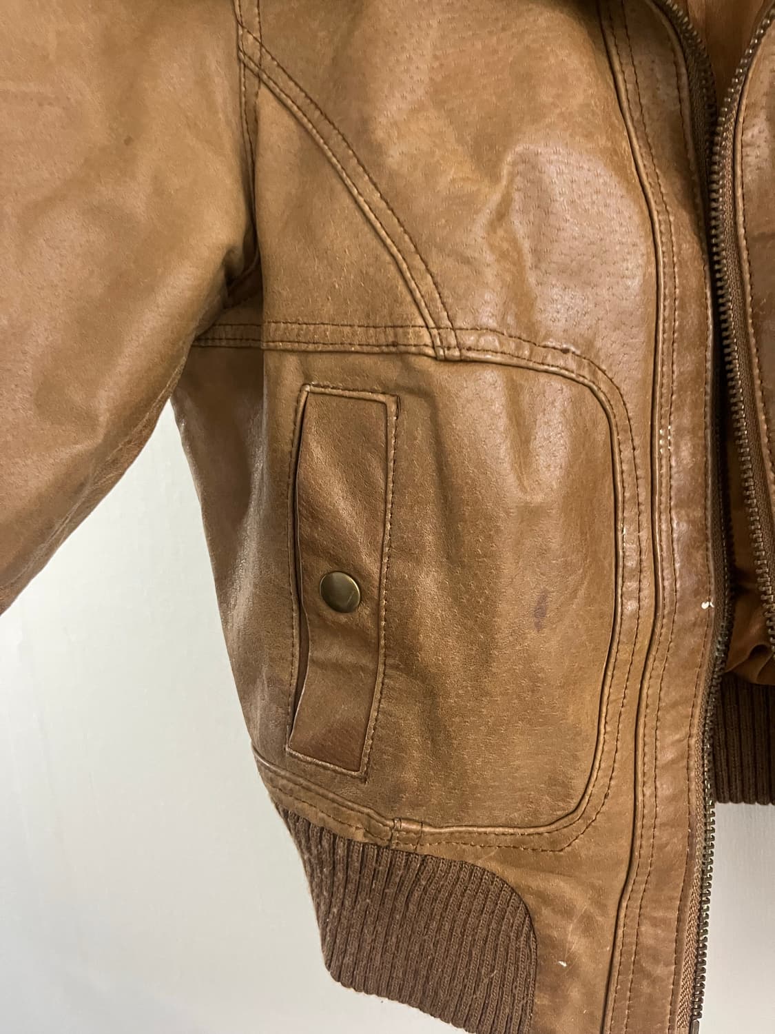 Ribbed Trim Bomber 상품이미지5
