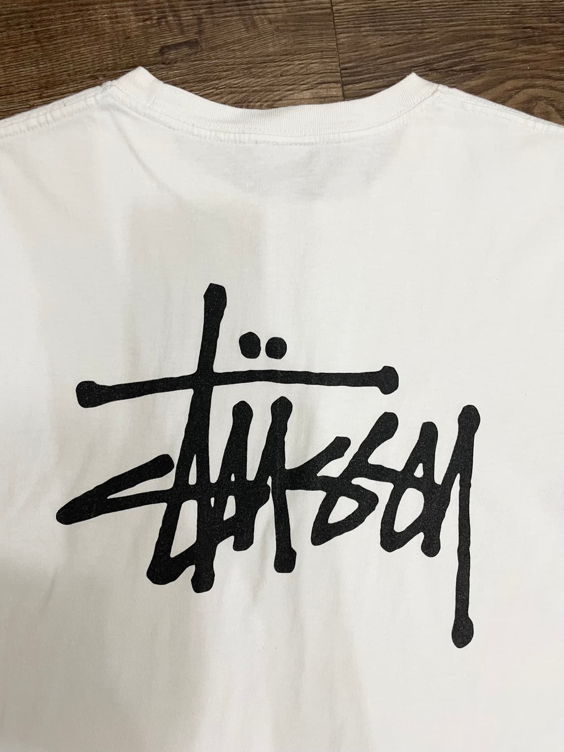 스투시 stussy 베이직 로고 반팔 티셔츠 화이트 상품이미지8