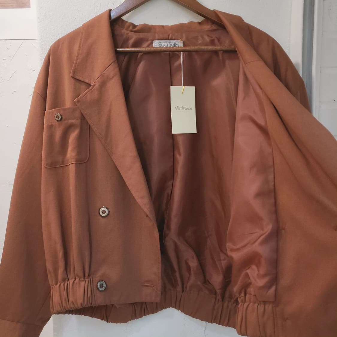 Soggetto 브라운 오버핏 블루종(made in Japan) 상품이미지6