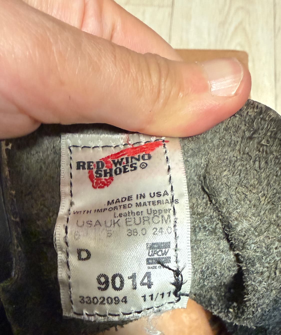 레드윙 벡맨 9014 블랙 페더스톤 (UK5) 상품이미지5