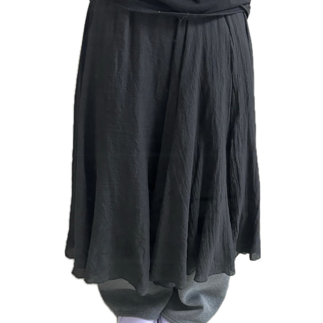 검정색 레이어드 롱스커트 상품이미지2