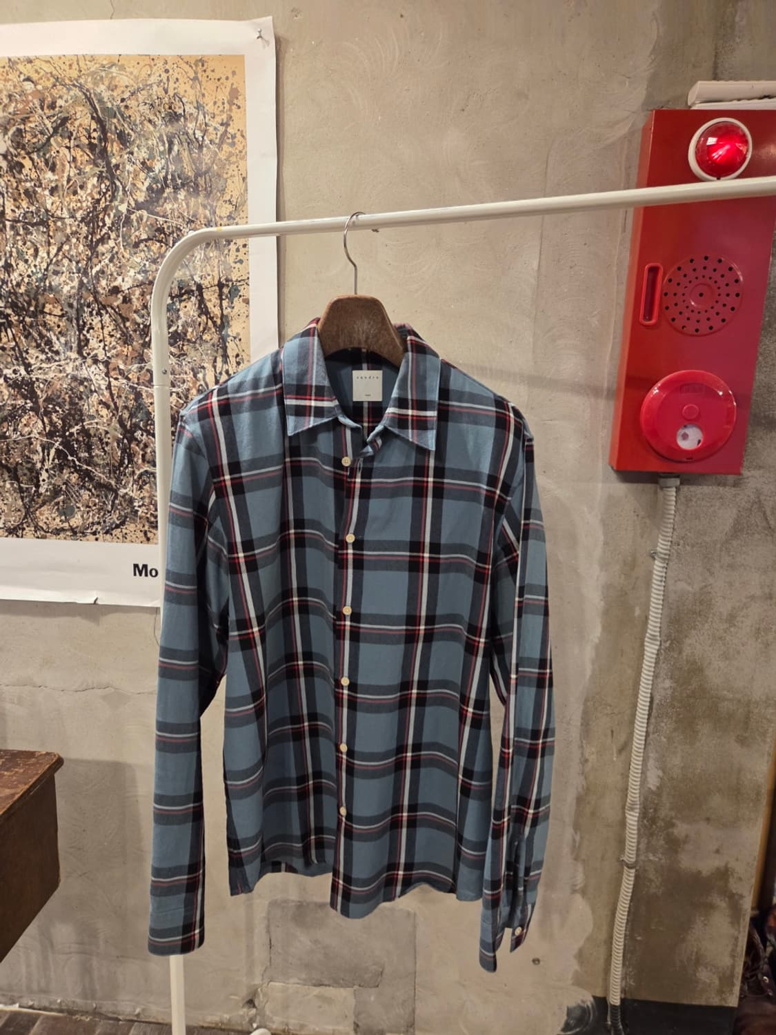 산드로 플란넬셔츠 상품이미지1