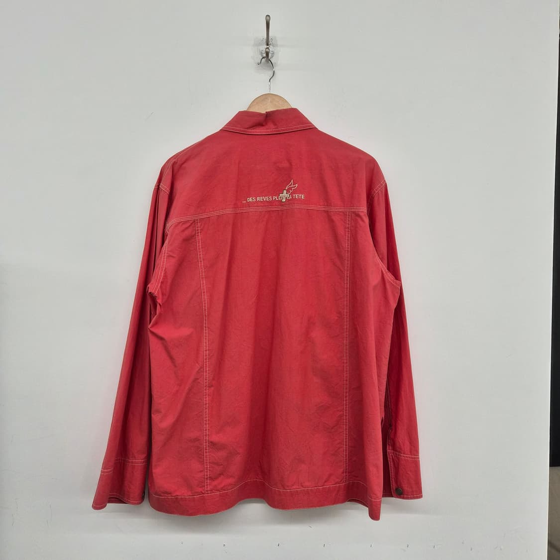 까스텔바작 레드 컬러 풀집업 자켓 남성 L 상품이미지6