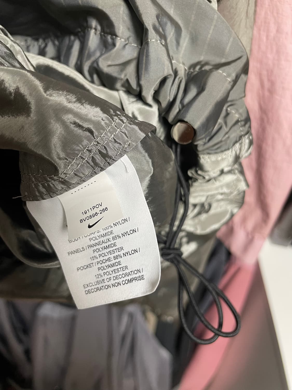 [해외xl] 나이키 메이드 인 이태리 아노락 나일론메탈 자켓 리저록 상품이미지5