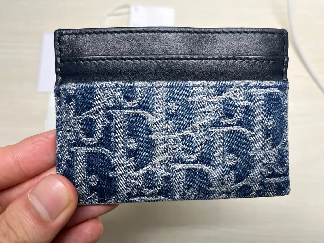 디올 몽테인 30 블루데님 카드지갑 상품이미지3
