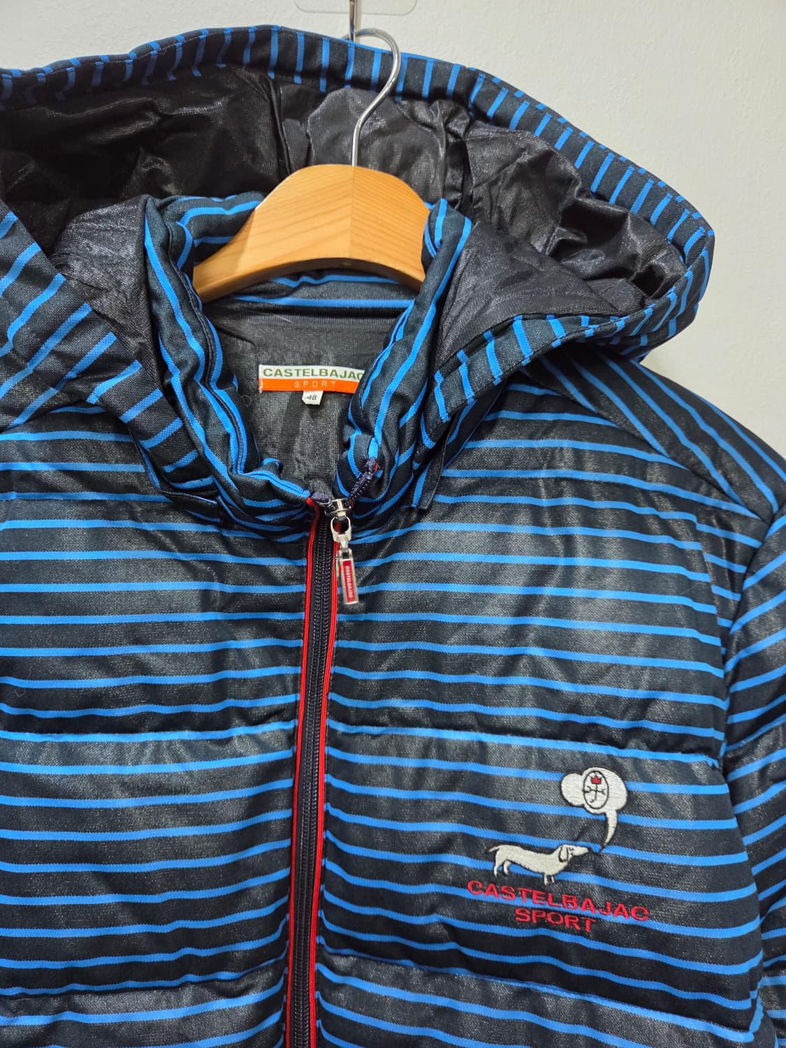 까스텔바작 블루 스트라이프 덕다운 패딩 점퍼 105 상품이미지2