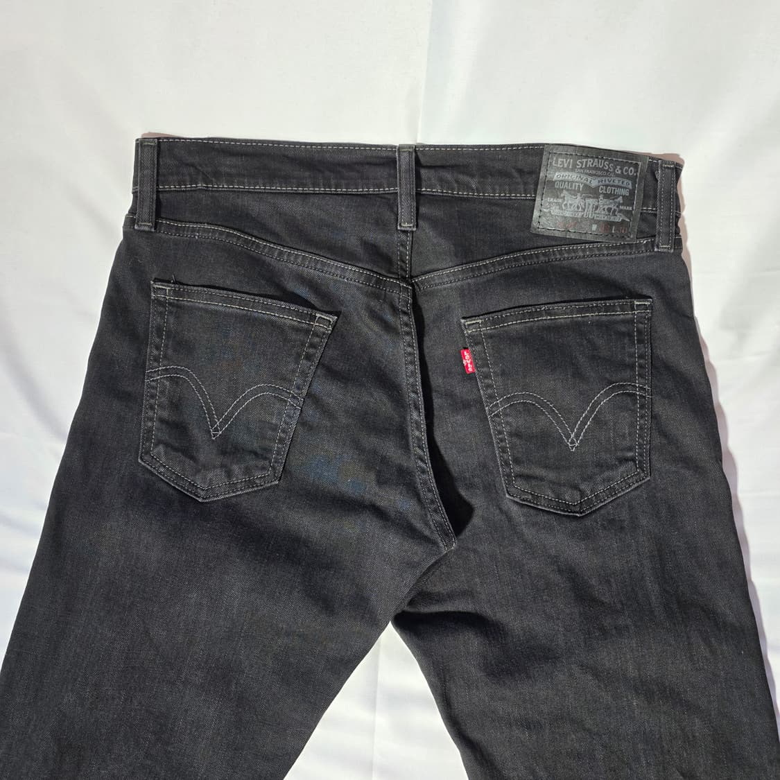 [W33L30]리바이스 514 블랙 데님 팬츠 상품이미지7