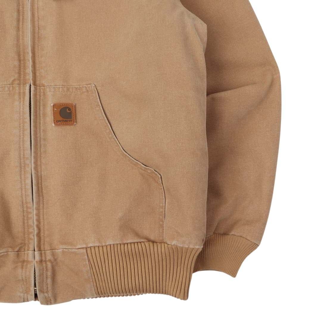칼하트 J130 카멜 베이지 플란넬 덕액티브 워크자켓 상품이미지4