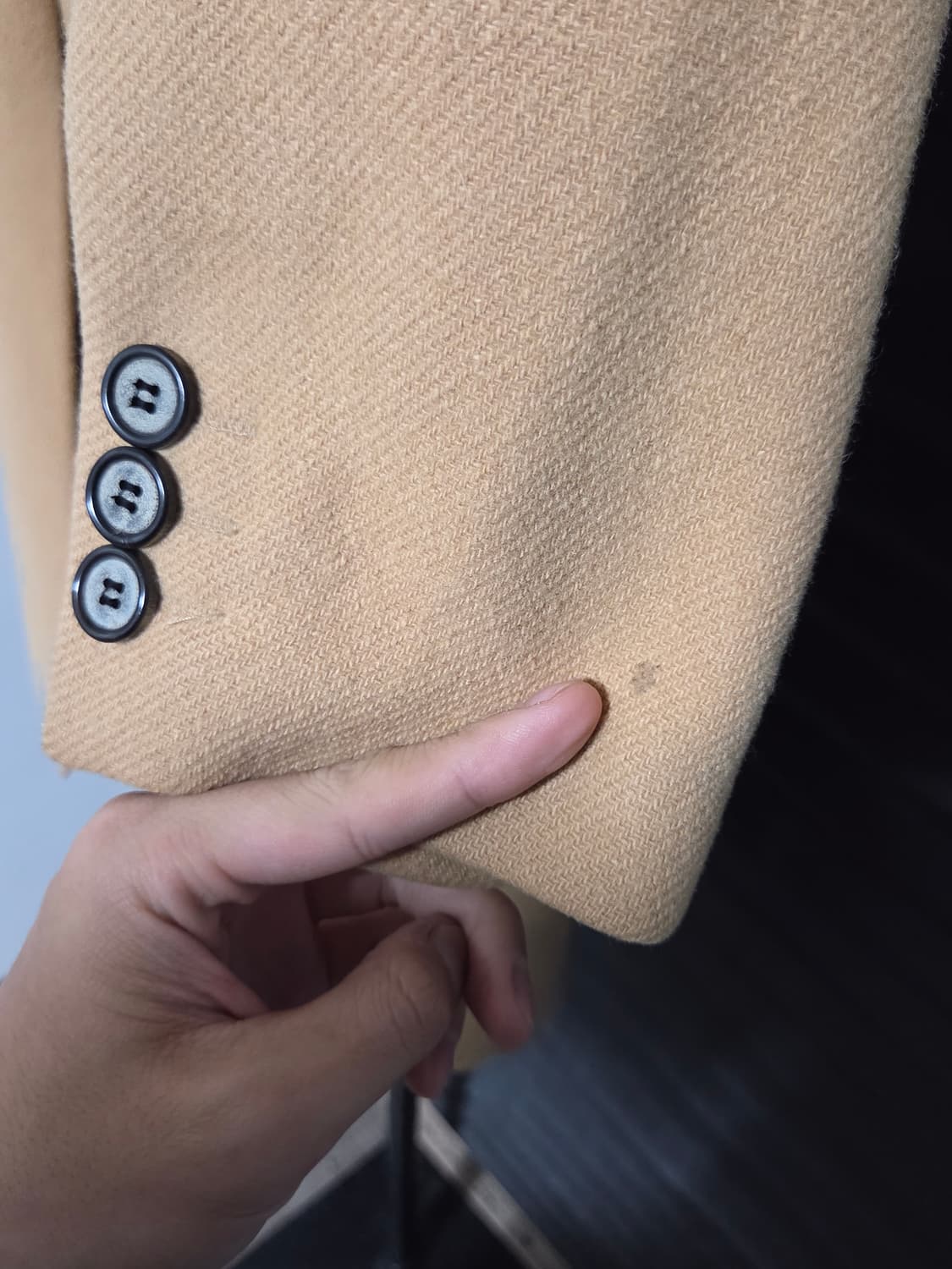 [앤더슨벨] 더블 브레스티드 패치 포켓 코트 | 00167 상품이미지9