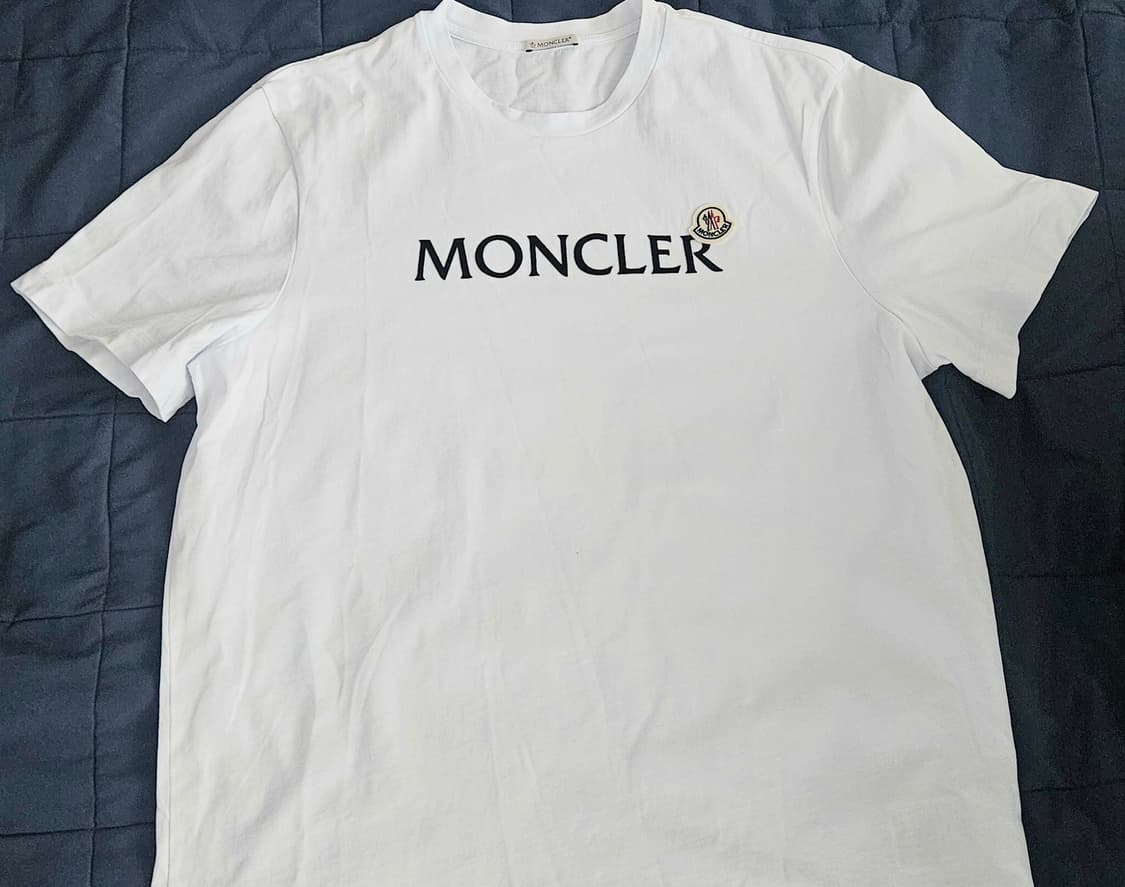 몽클레어 26ss 플록로고 반팔티셔츠 XXL 상품이미지1