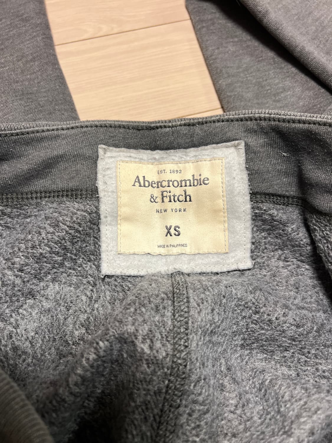 아베크롬비 & 피치 로고 스웻 조거 팬츠 / 차콜그레이 상품이미지9