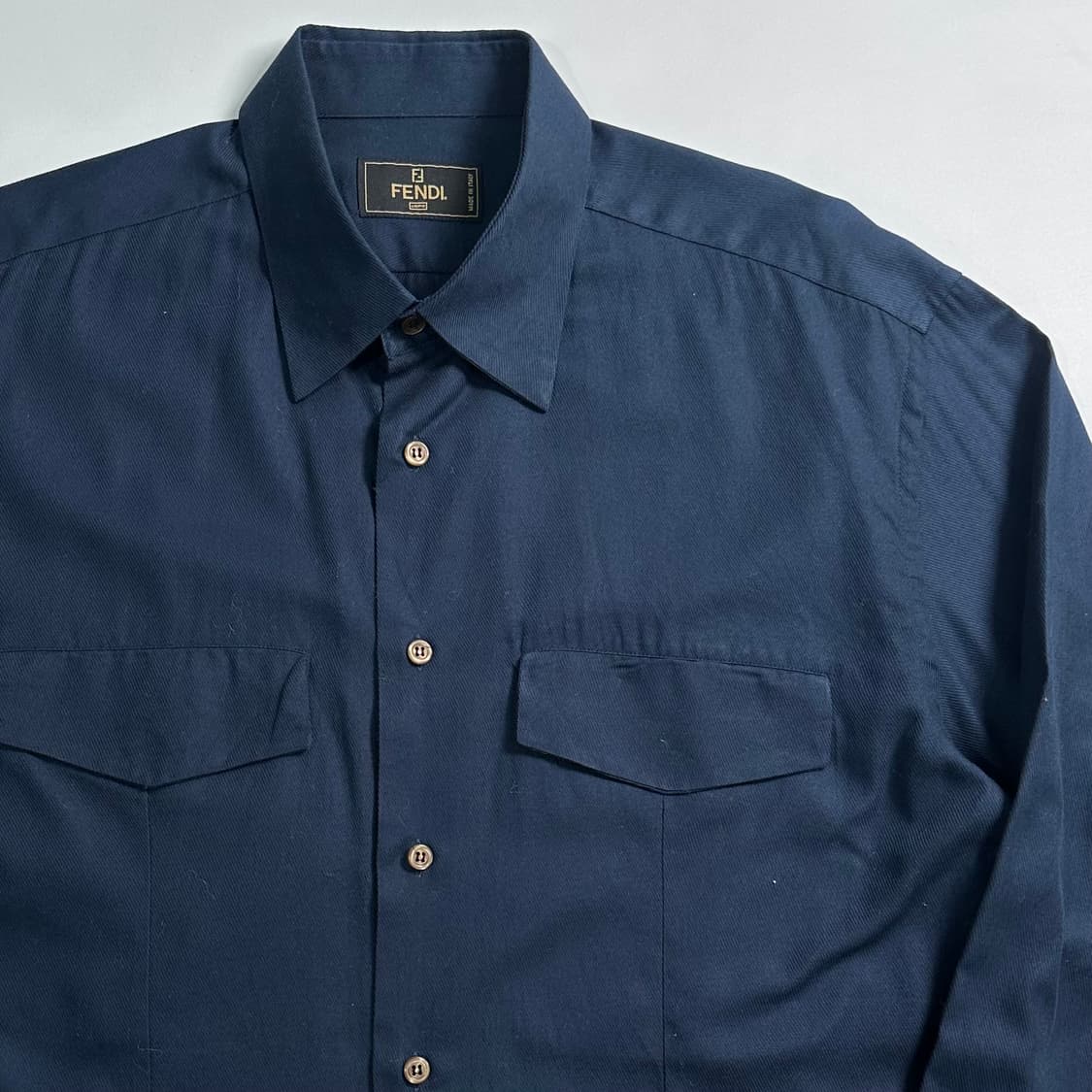 펜디 투포켓 네이비 셔츠  상품이미지4
