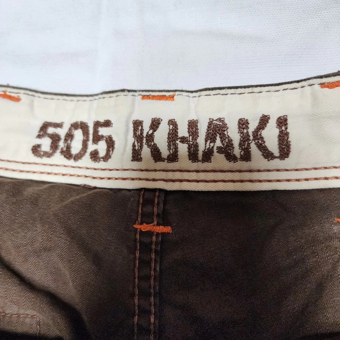 에드윈 505 카키 Y2k 디테일 카고팬츠 상품이미지9