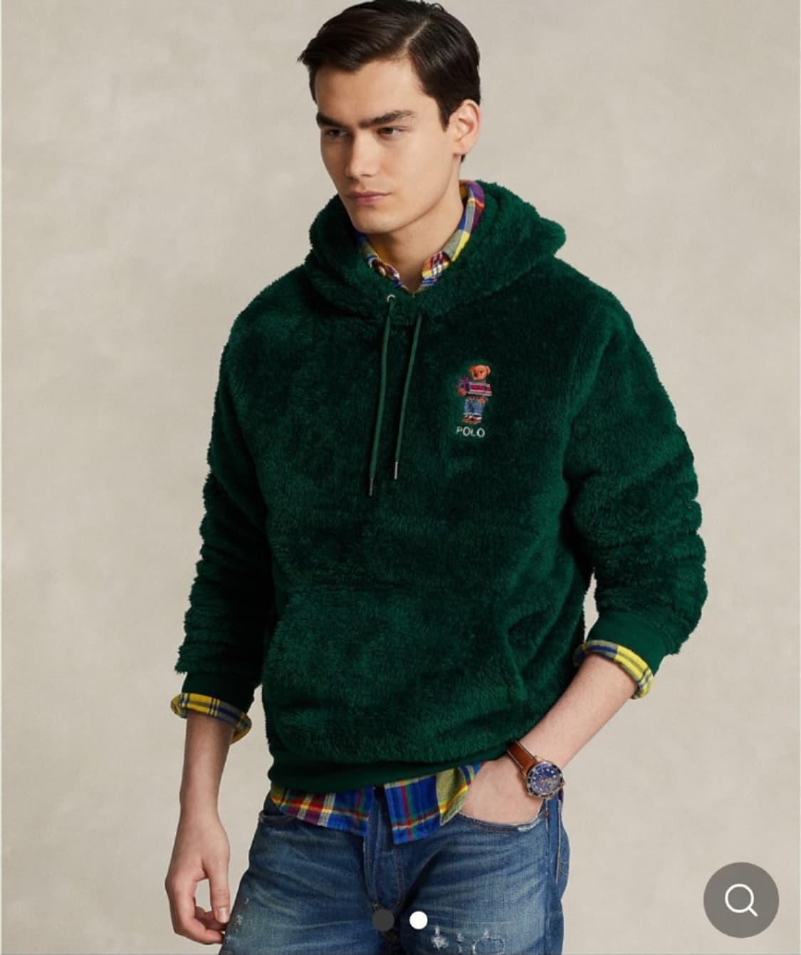 폴로 랄프로렌 파일 플리스 테디베어 후드 판매 상품이미지3