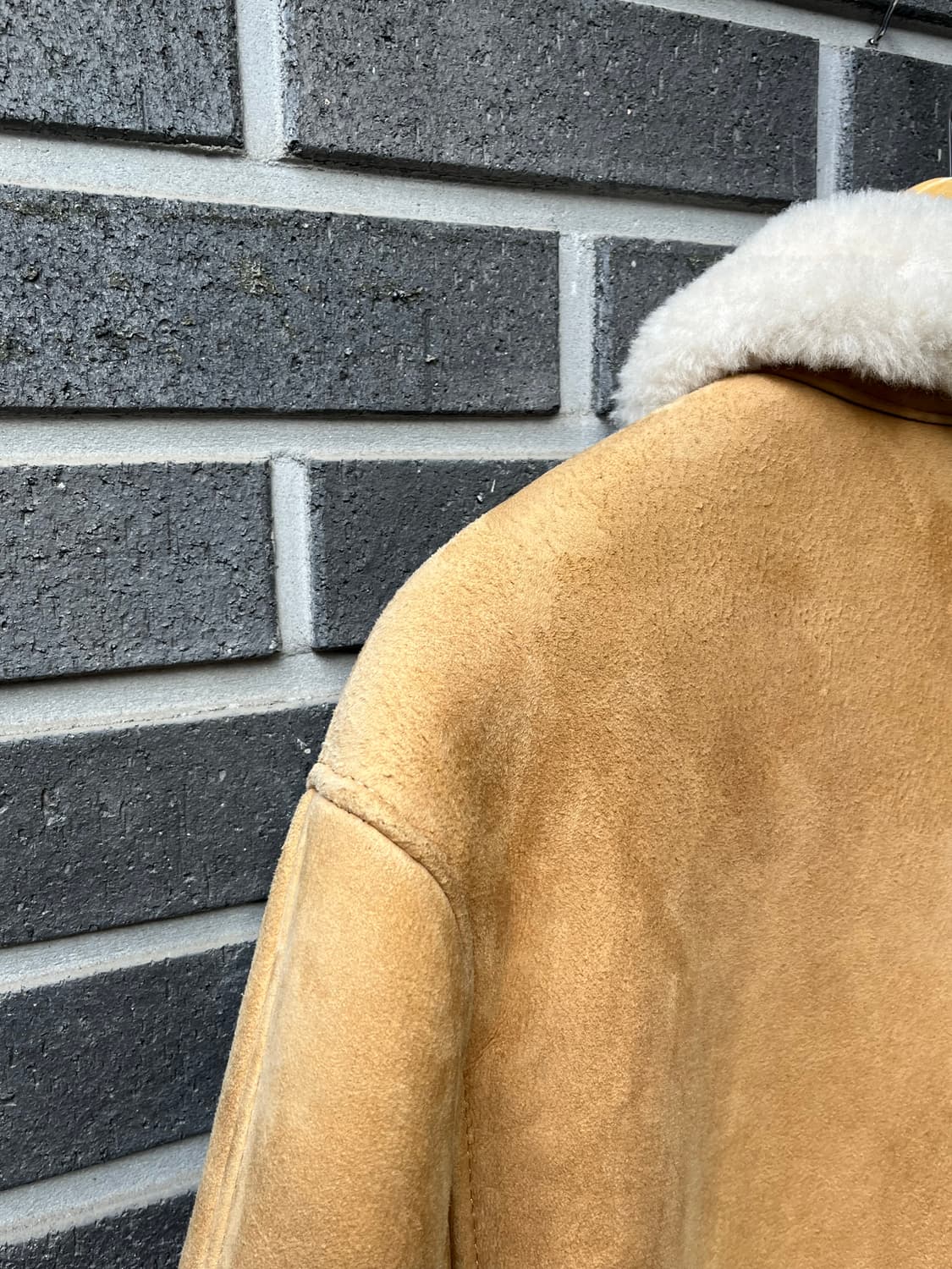 90s MASSINI EXCLUSIVE 리얼 양가죽 시어링 자켓 상품이미지6