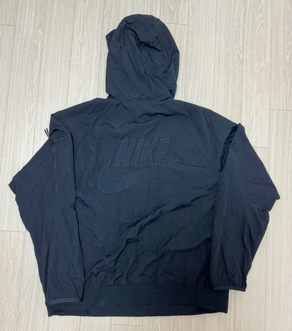 나이키 NSW 우븐 언라인드 아노락 블랙 - 아시아 상품이미지2