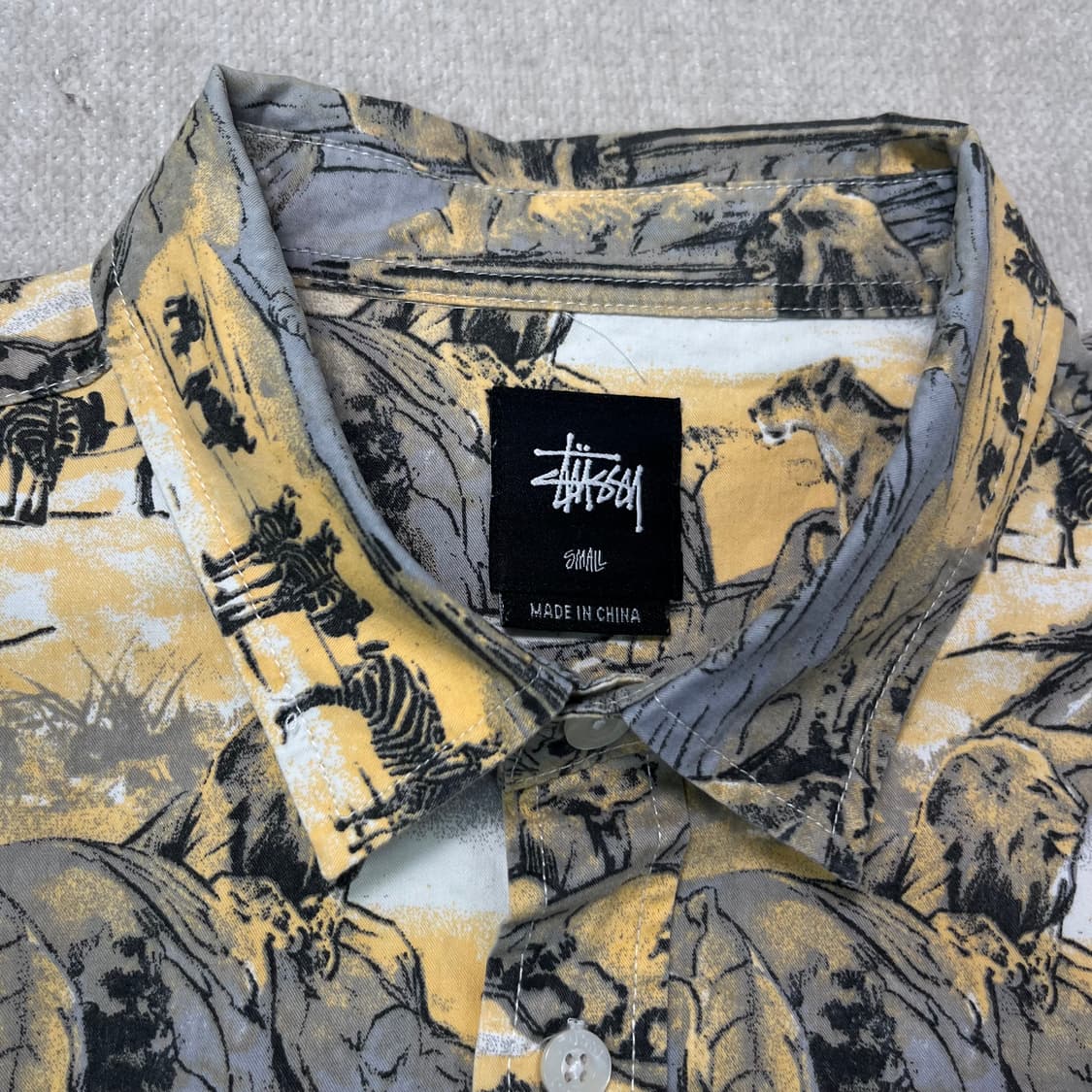 95 스투시 월드 트라이브 사파리 셔츠 상품이미지2