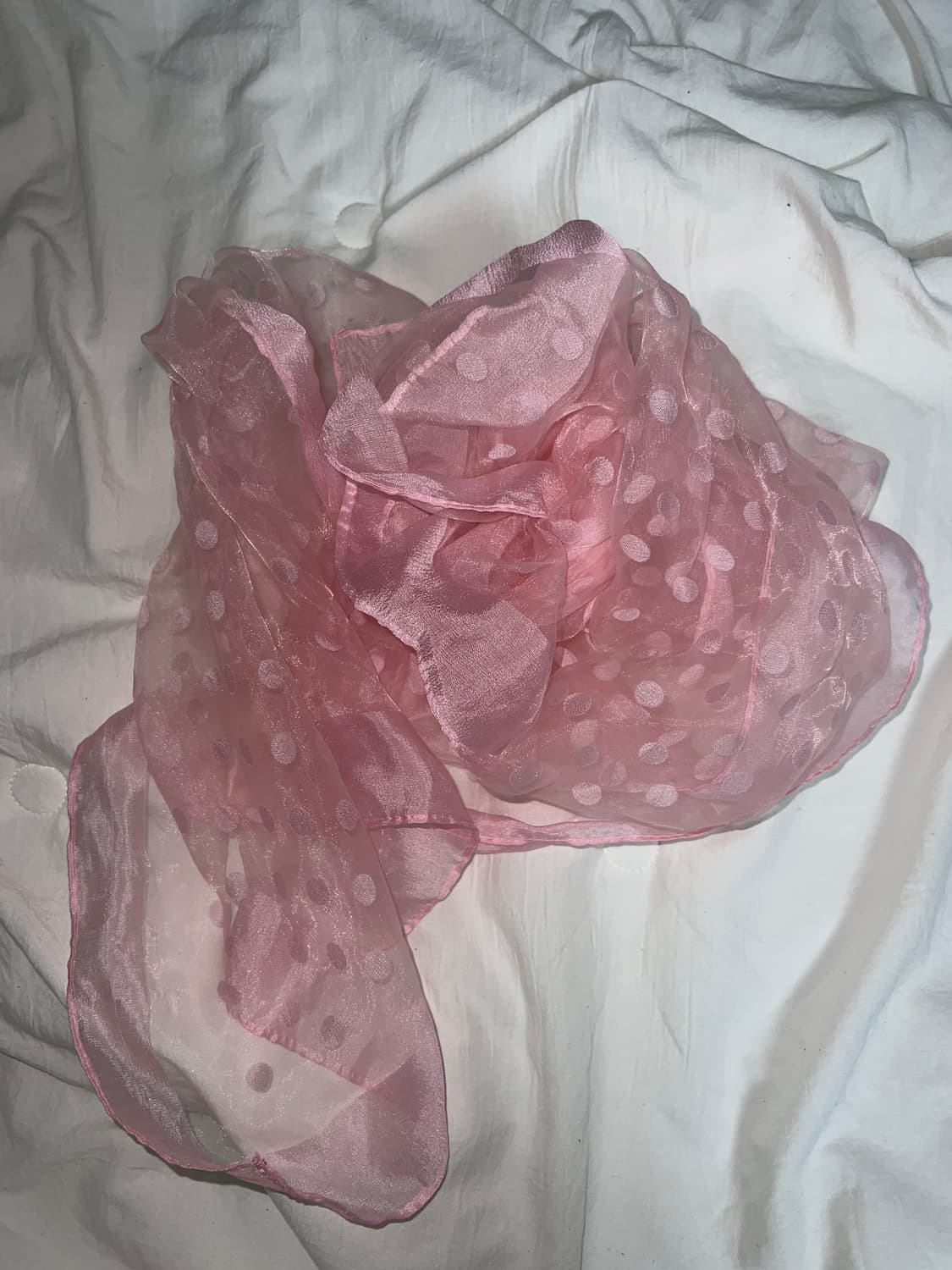 oganza dot pink scarf 상품이미지3