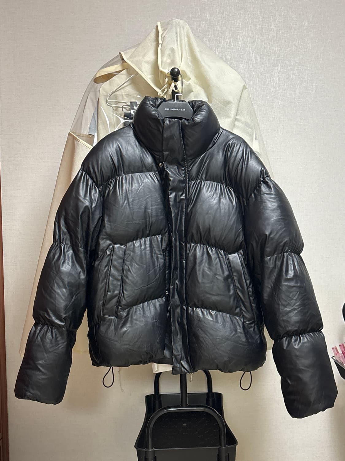(W) Zara Cropped Puffer Jacket Black 상품이미지2