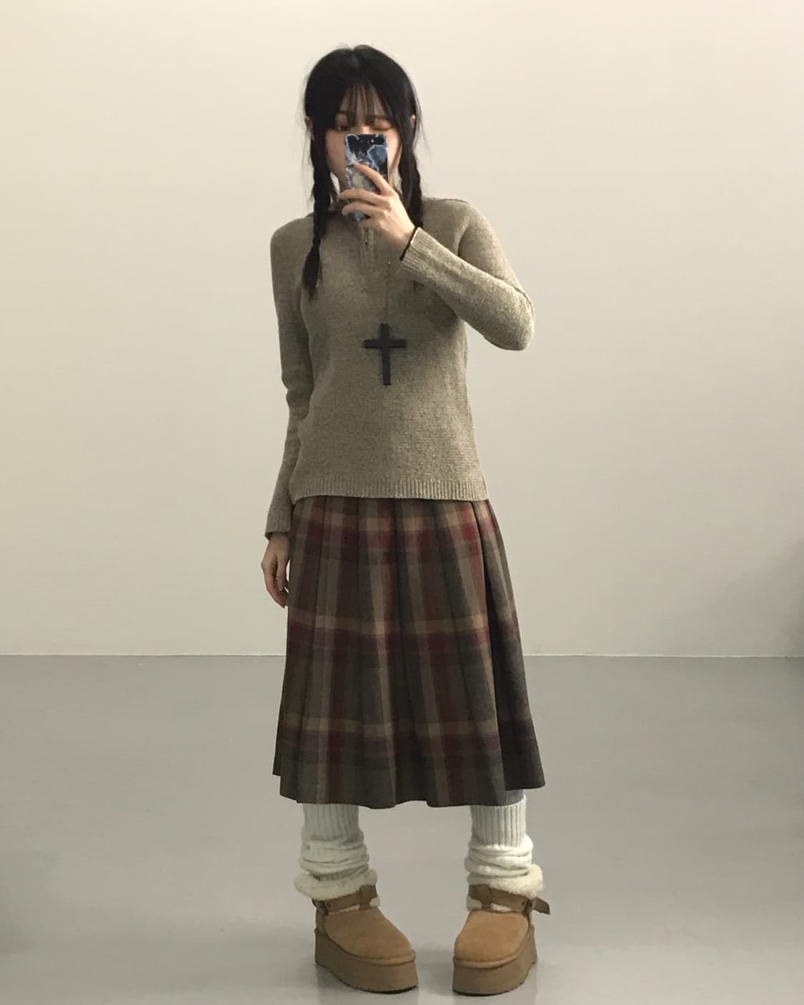 Cordier Beige Wool Hoodies 상품이미지2