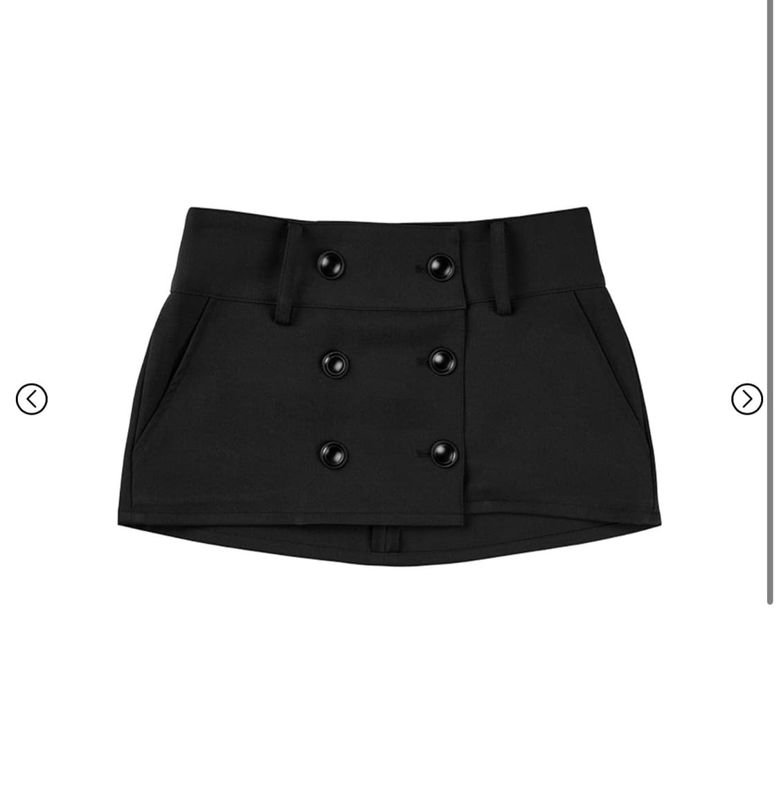 힐다 테일러드 버튼 셋업 블랙 상품이미지4