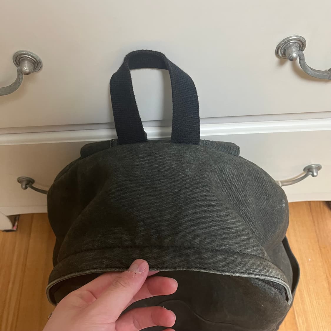 스투시 캔버스 백팩 블랙 상품이미지3