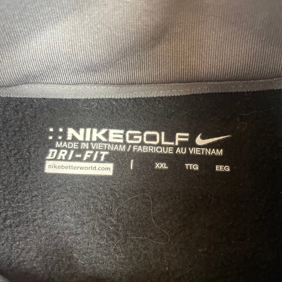 나이키 Bojangles 자수 로고 드라이핏 기모 그레이 집업 XXL 상품이미지6