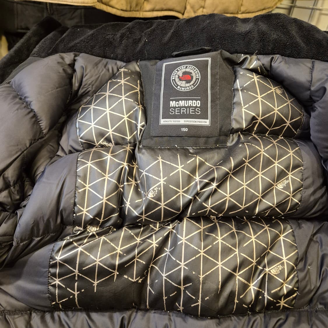 (Kids-150) 노스페이스 블랙 오리털 패딩점퍼  상품이미지7