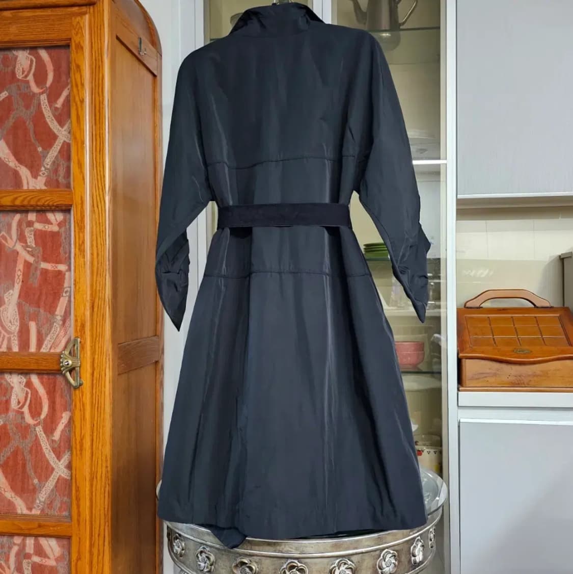 타임 블랙 트렌치 코트 사이즈f 상품이미지2