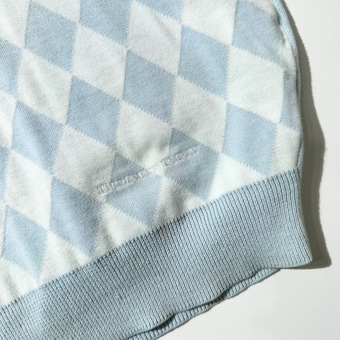 버버리 아가일 니트 베스트 상품이미지5