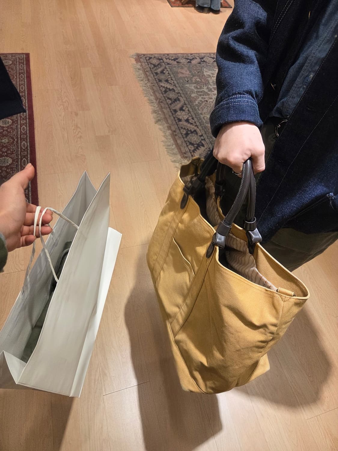빈티지 토트백 샌드색 상품이미지2