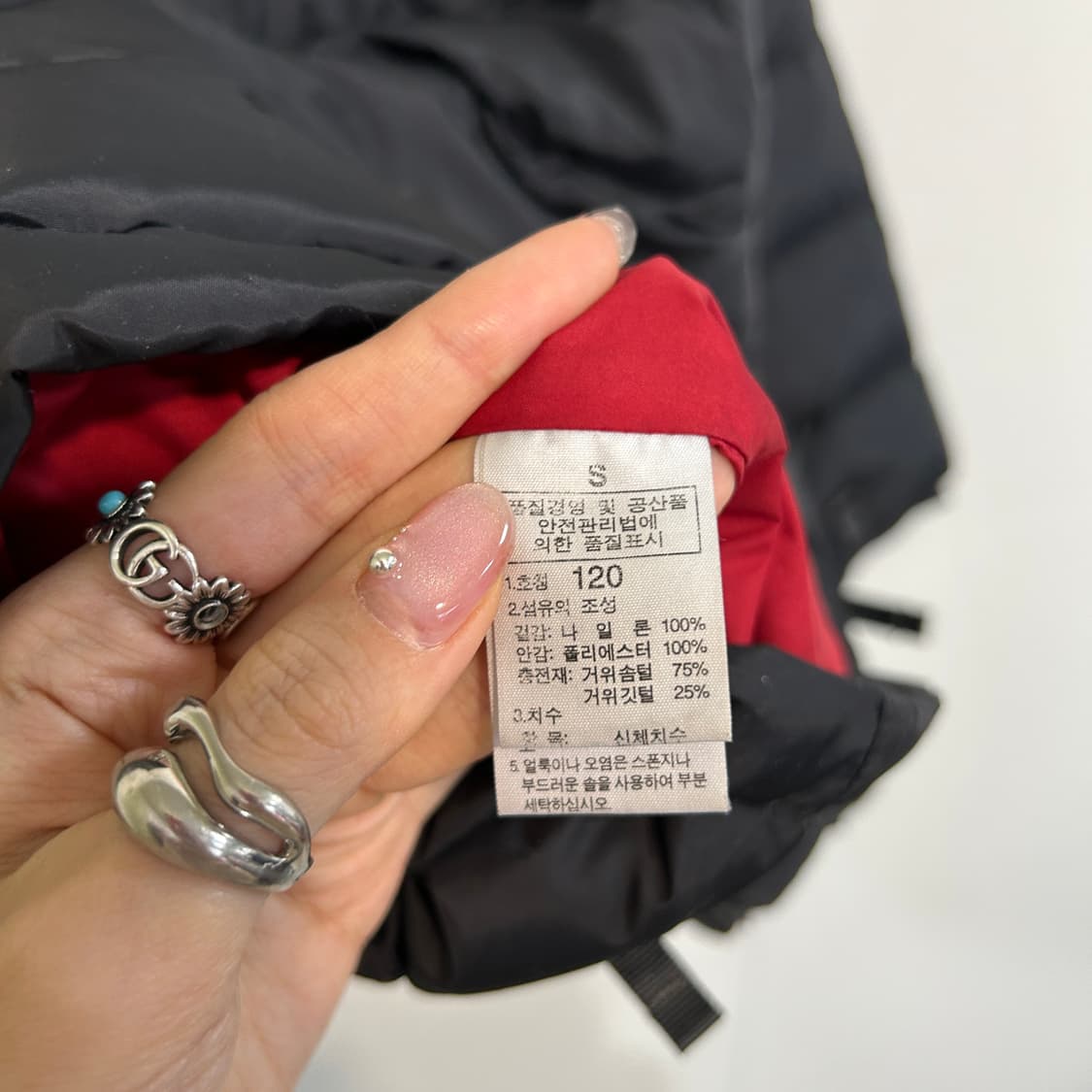 노스페이스 키즈 구스다운 패딩 120 상품이미지5