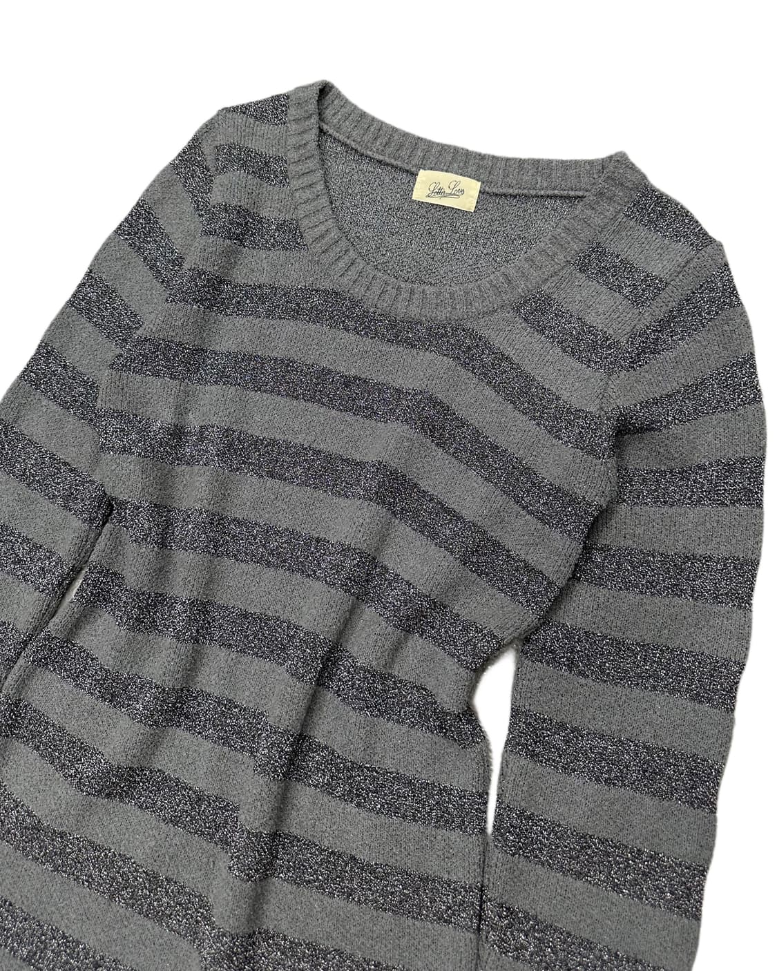 glitter stripe knit dress 상품이미지2