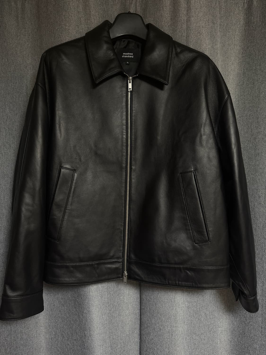 무탠다드 램스킨 오버사이즈 싱글 재킷 XL 상품이미지2