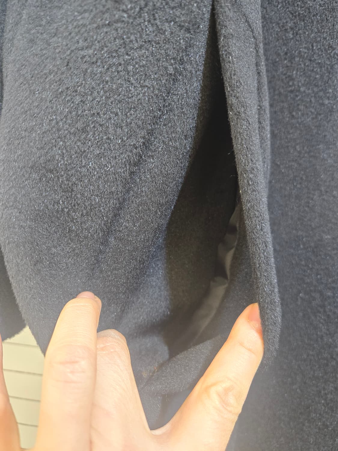 마쥬 블랙 울 롱  코트 상품이미지8