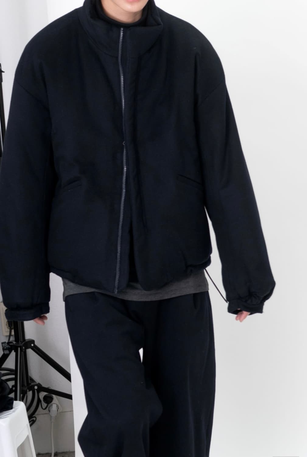 [2] 폴리테루 울 푸퍼 자켓 다크 네이비 상품이미지6