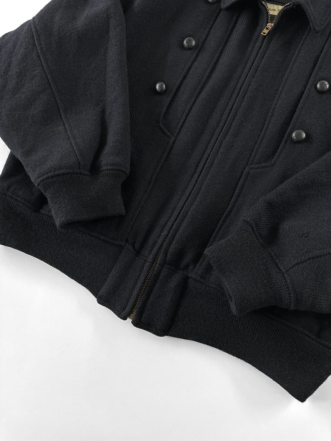 80~90s GRASS Men’s 헤링본 울 봄버 자켓 상품이미지9