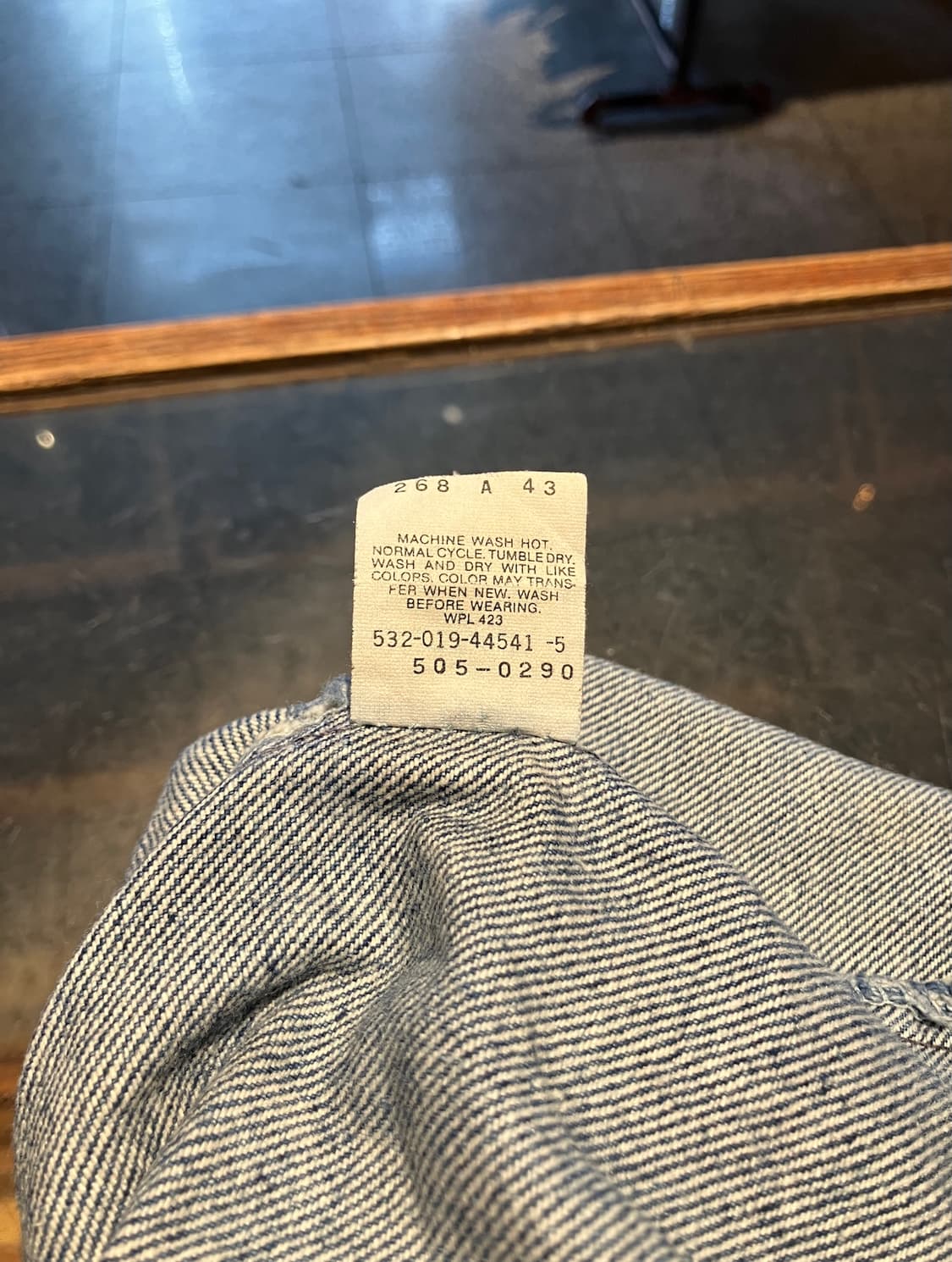 80s USA 빈티지 리바이스 505 데님 팬츠 상품이미지10