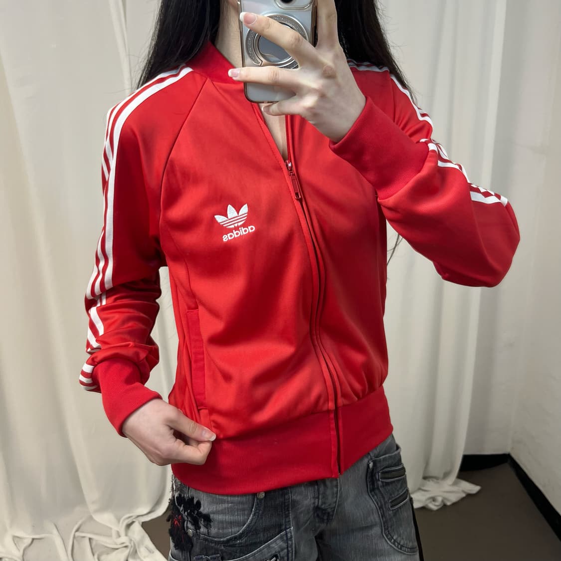 Adidas red Superstar jersey 상품이미지3