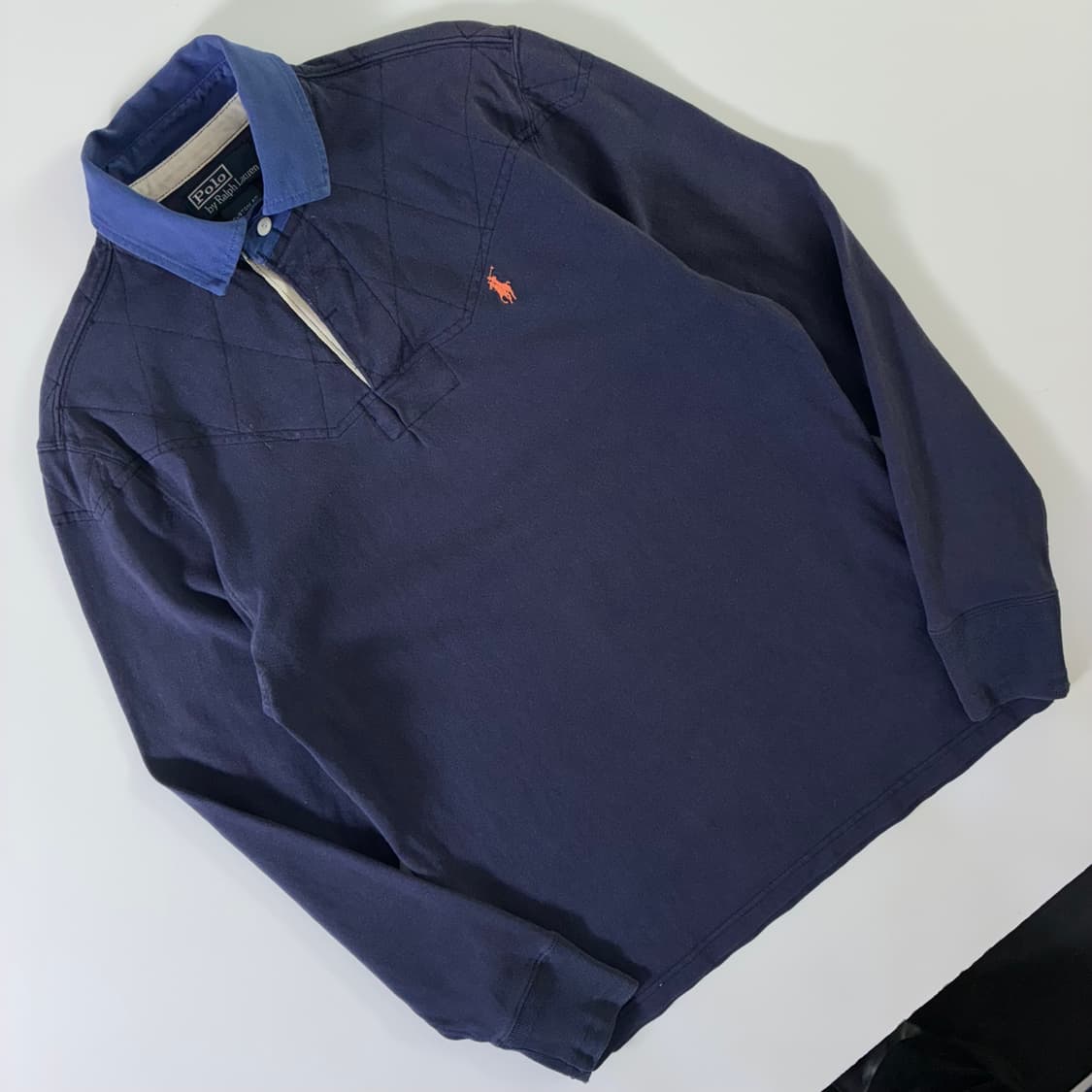Polo  폴로 랄프로렌 자수 코튼 네이비 럭비 티셔츠  상품이미지2