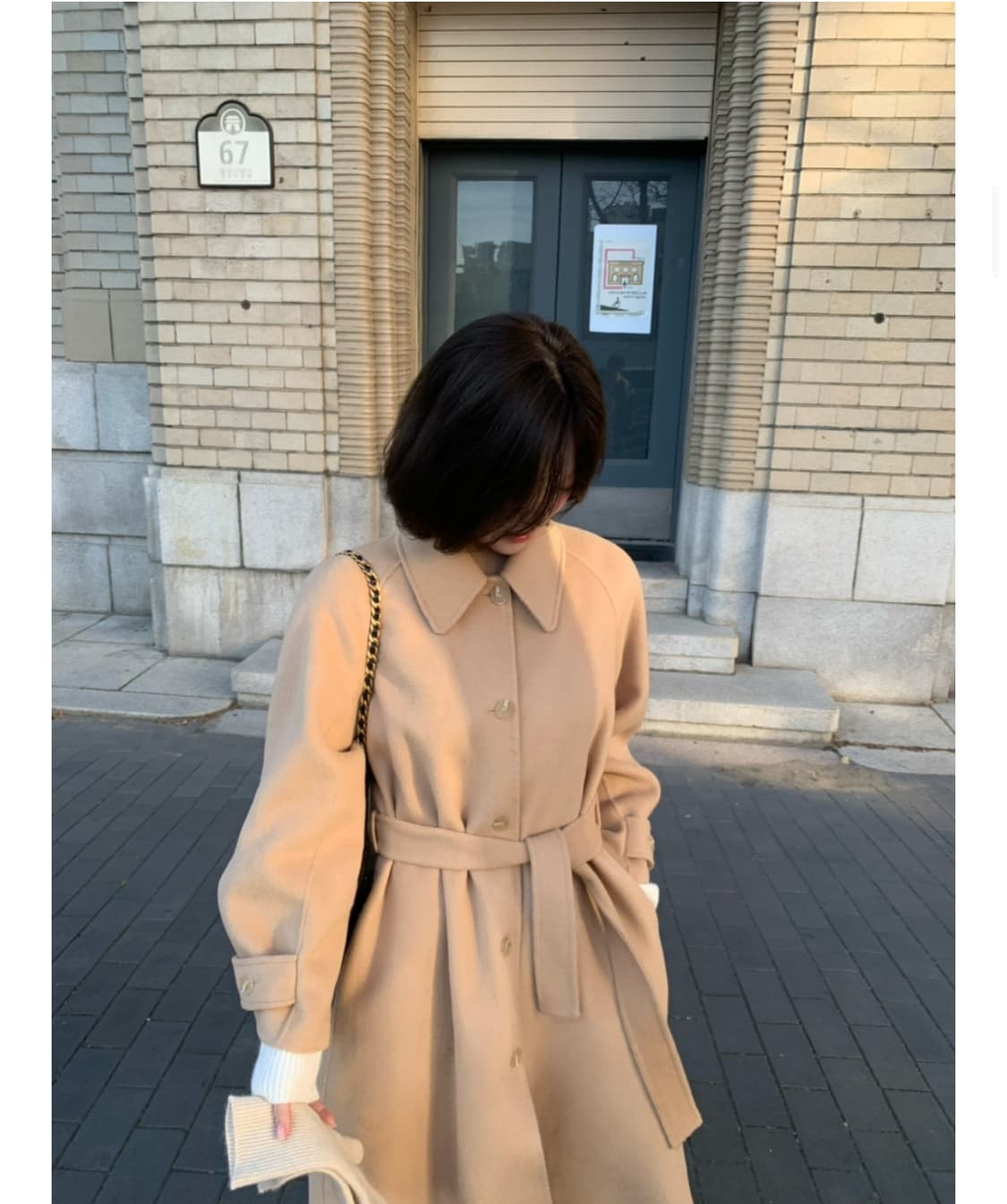 소버샵 로아 캐시미어 코트 카멜 상품이미지3