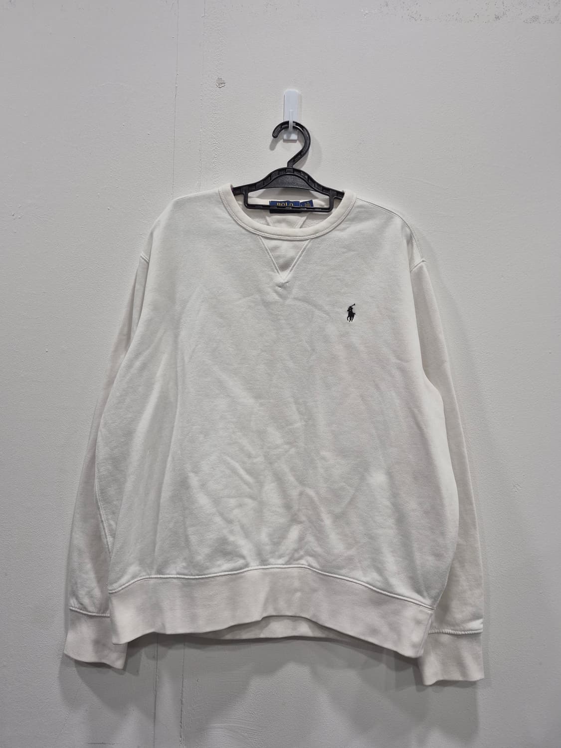 폴로 랄프로렌 화이트 맨투맨 티셔츠 남성 100사이즈 상품이미지1