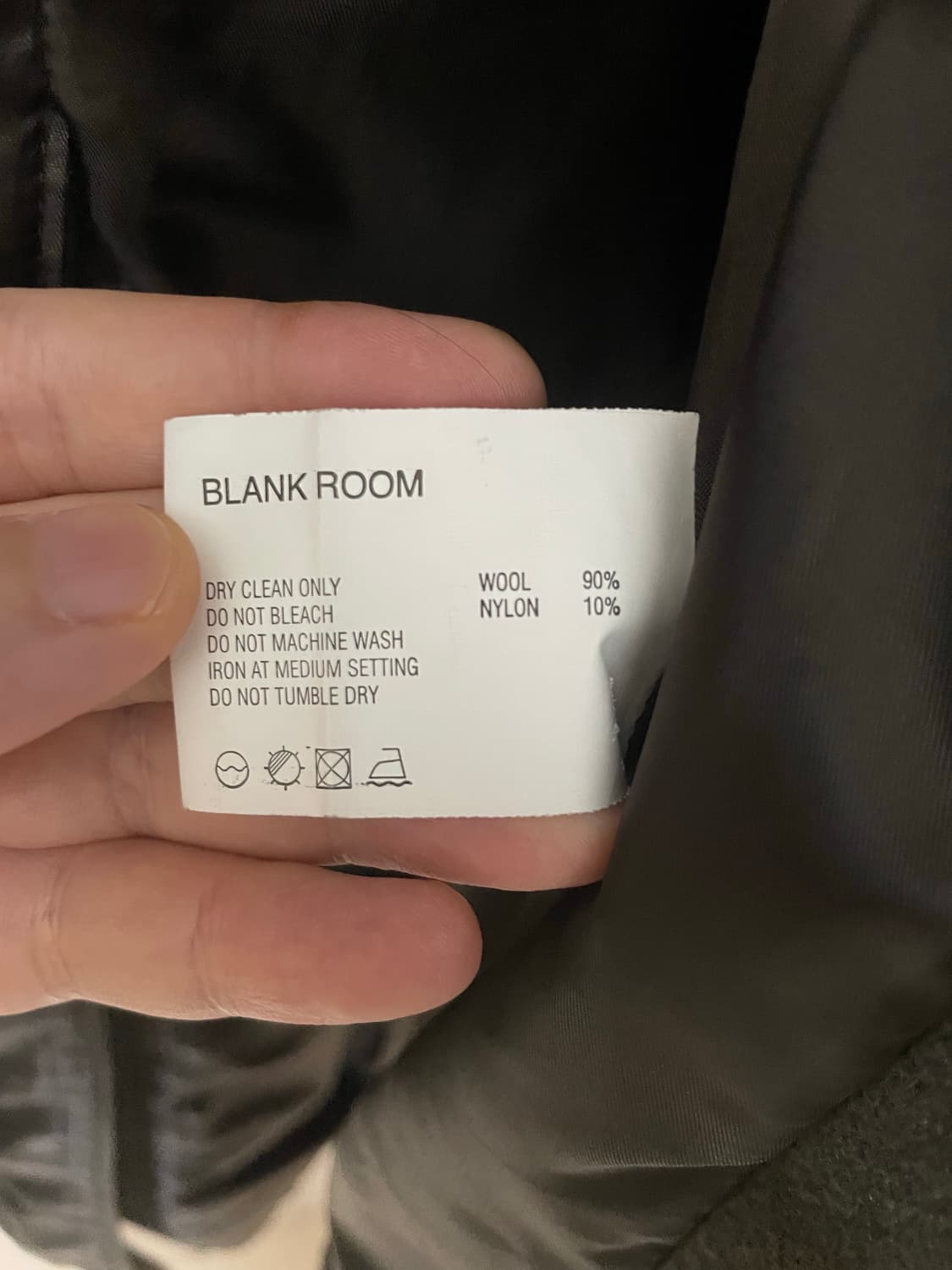 블랭크룸 스탠다드 발마칸 울 코트 차콜브라운 1 사이즈 상품이미지4