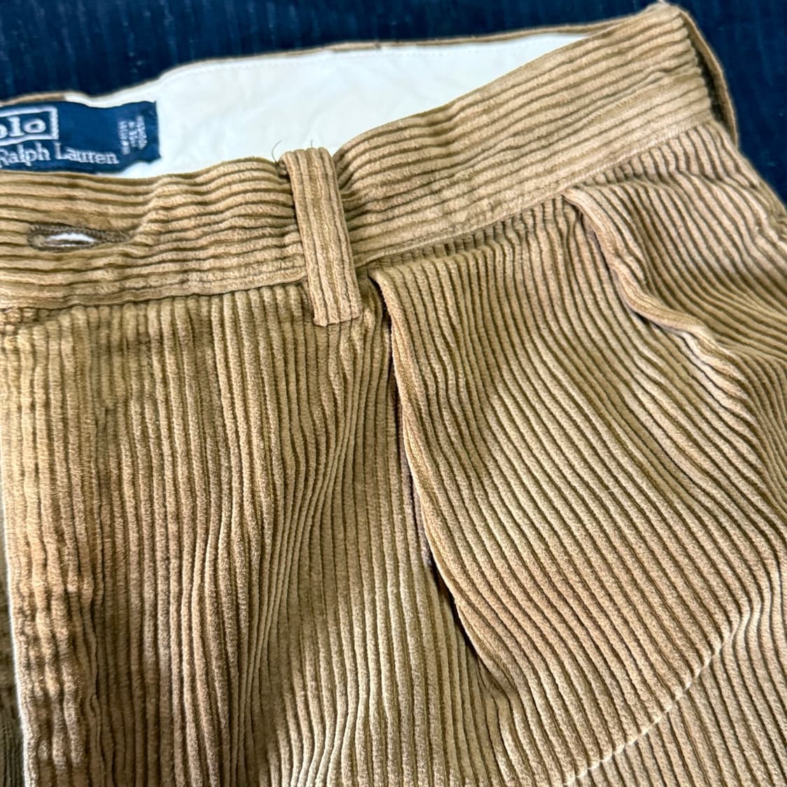 90‘s 폴로 랄프로렌 투턱 코듀로이 앤드류 팬츠 34 상품이미지3