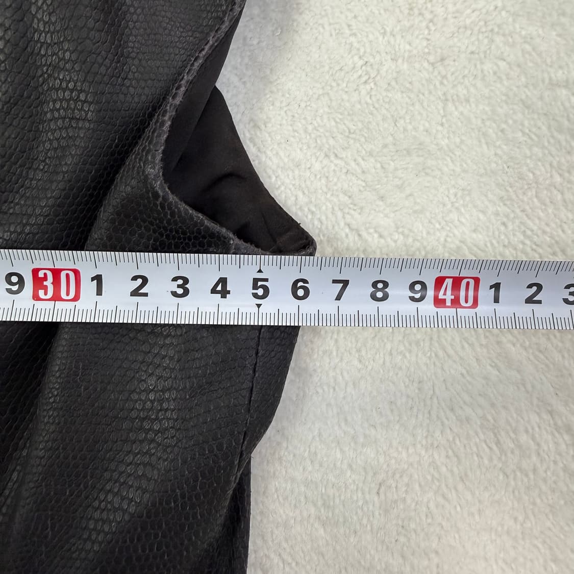 실측확인 아르마니 민소매 가죽 원피스 0304T 상품이미지6