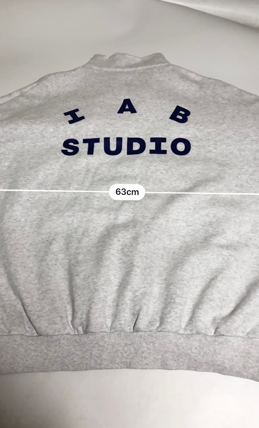 아이앱스튜지오 반집업 맨투맨 L 상품이미지10